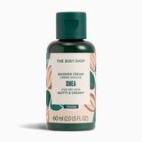 The Body Shop Shea Shower Cream bottle on a white background