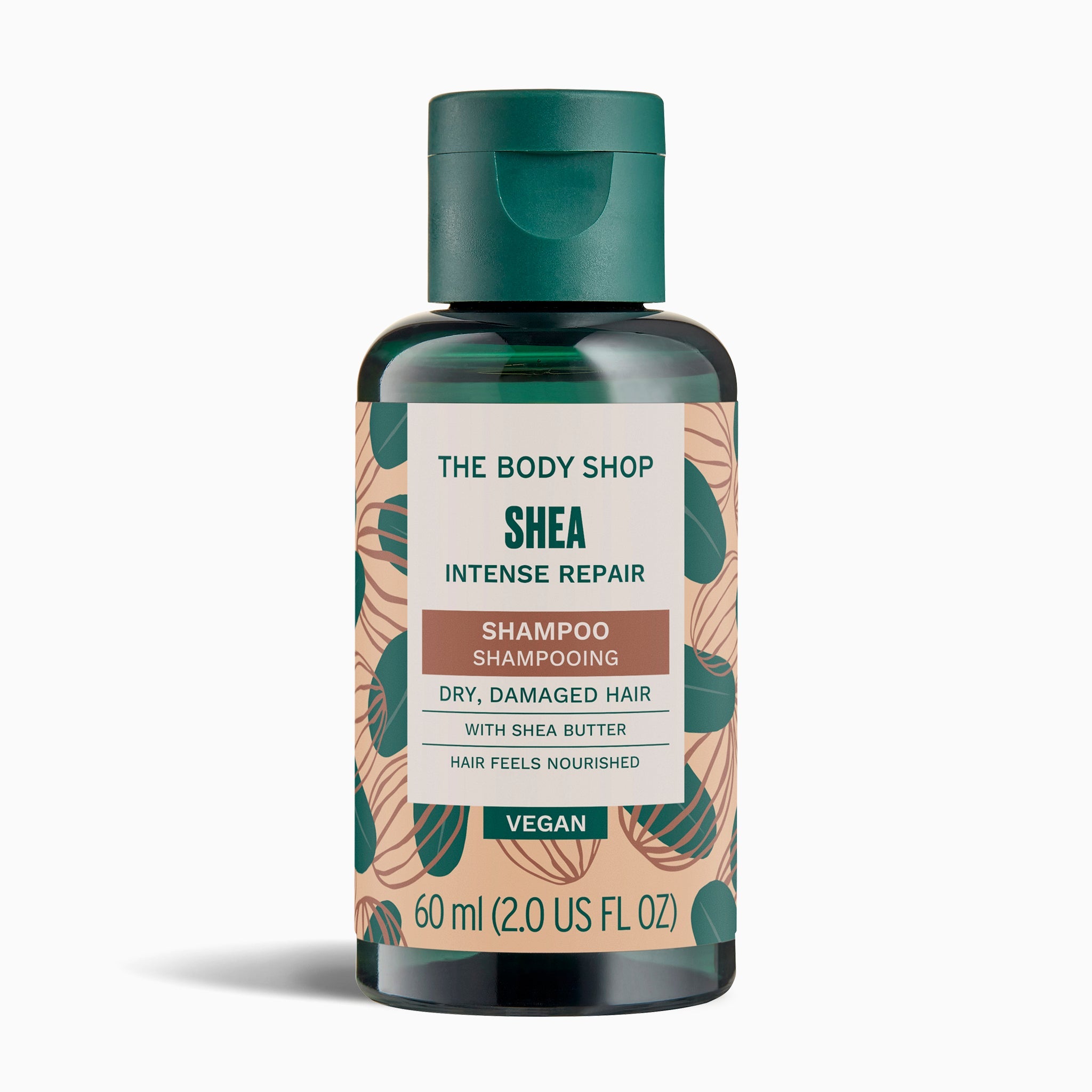 The Body Shop Shea Intense Repair Shampoo bottle on a white background