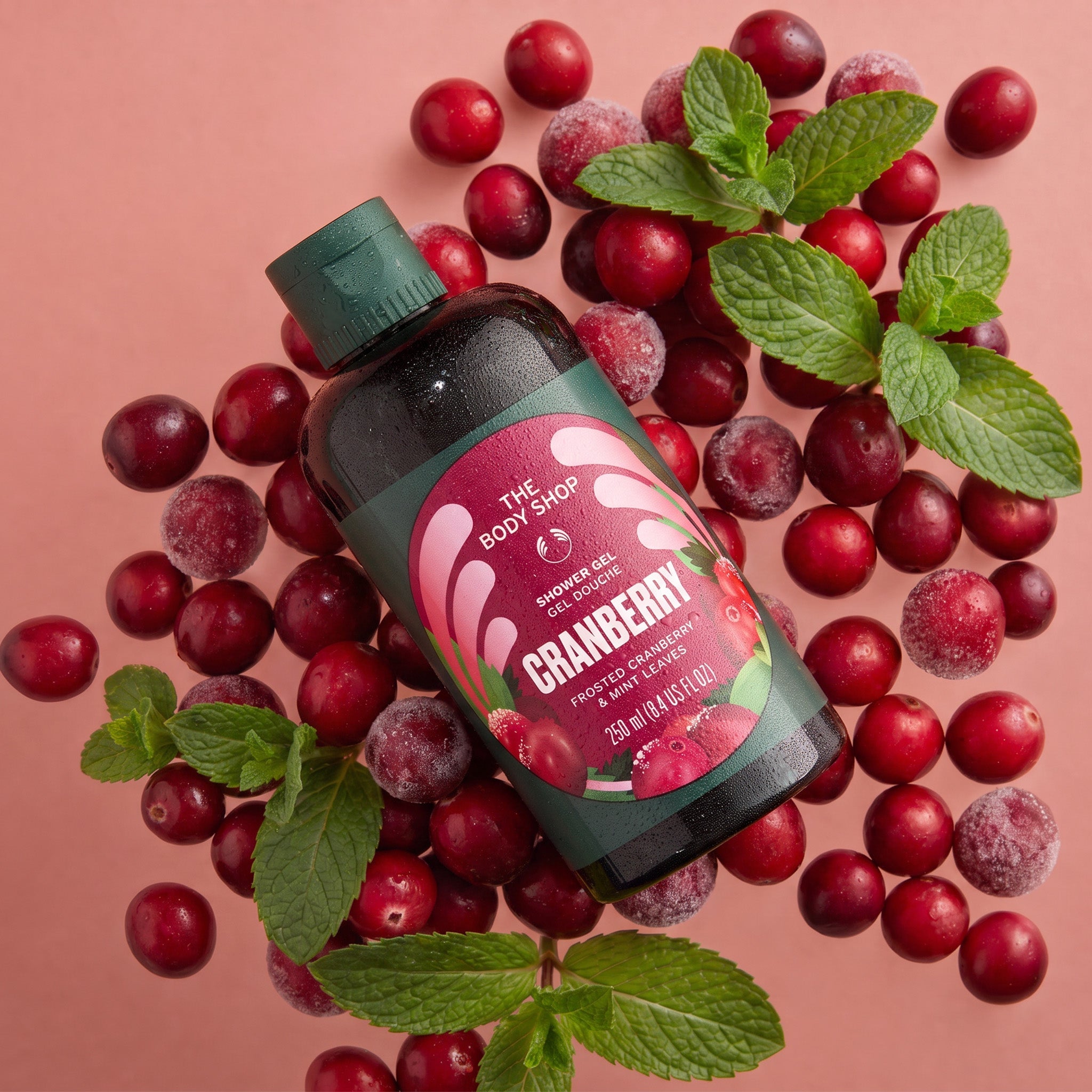 Frosted Cranberry & Mint Leaves Shower Gel