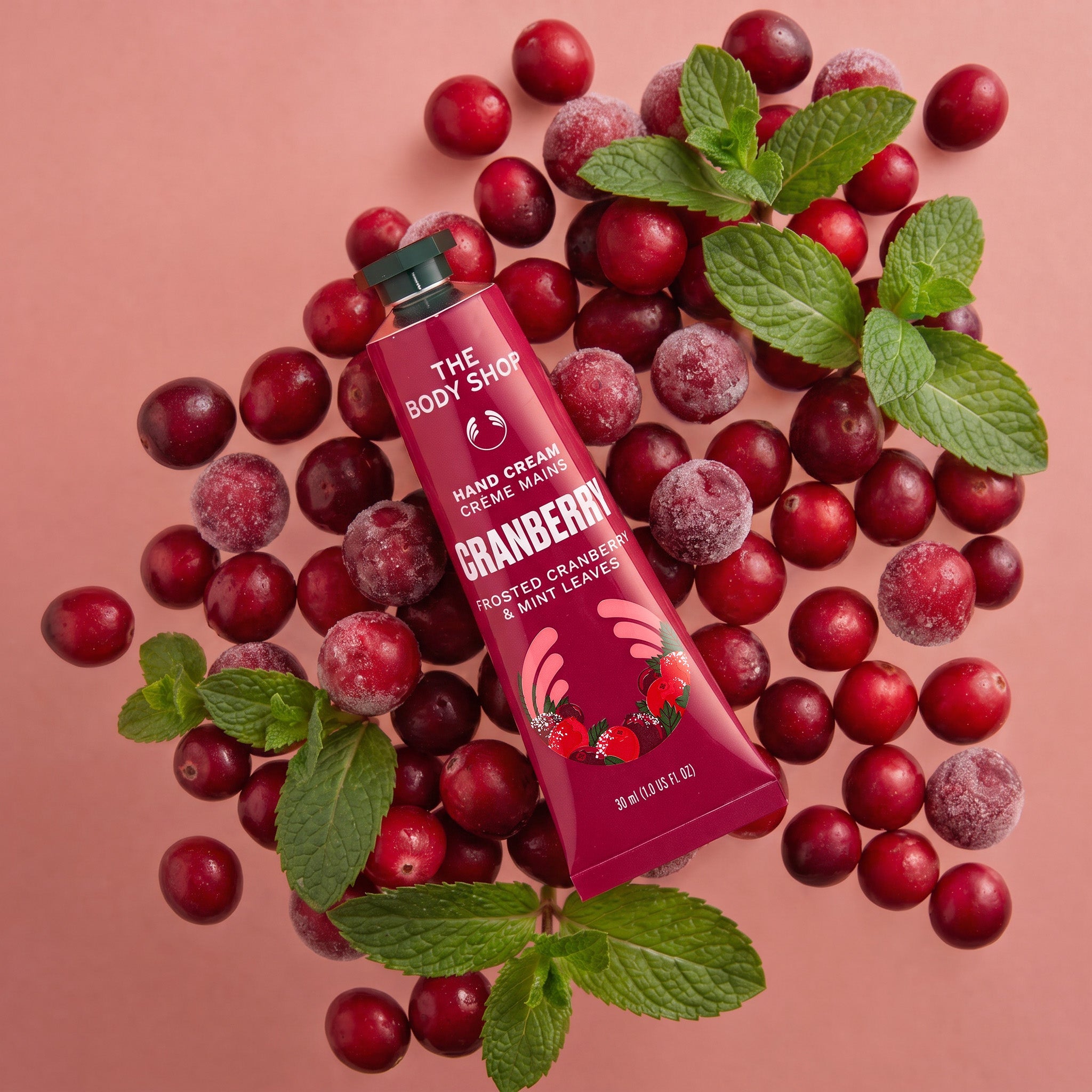 Frosted Cranberry & Mint Leaves Hand Cream