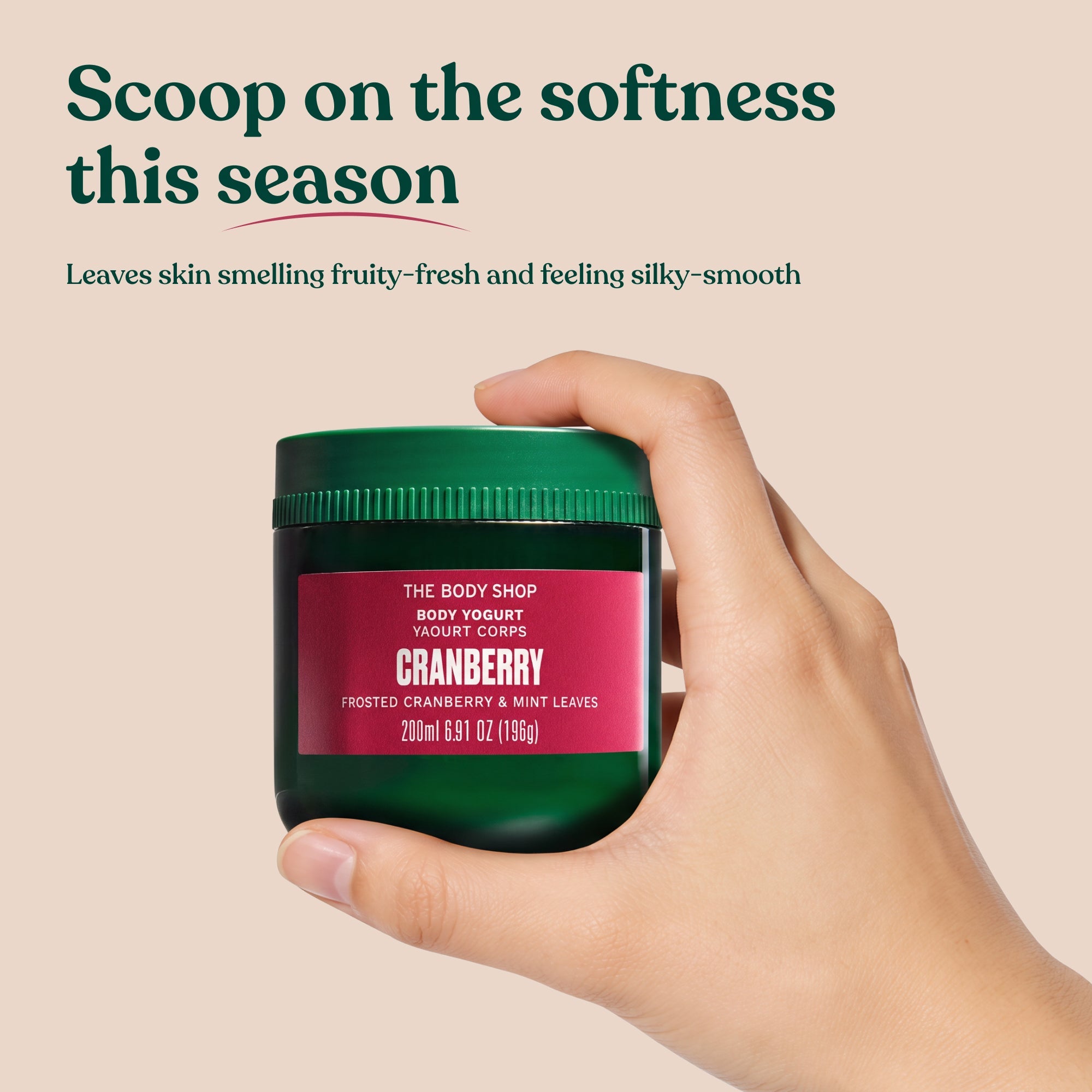 Frosted Cranberry & Mint  Leaves Body Yogurt