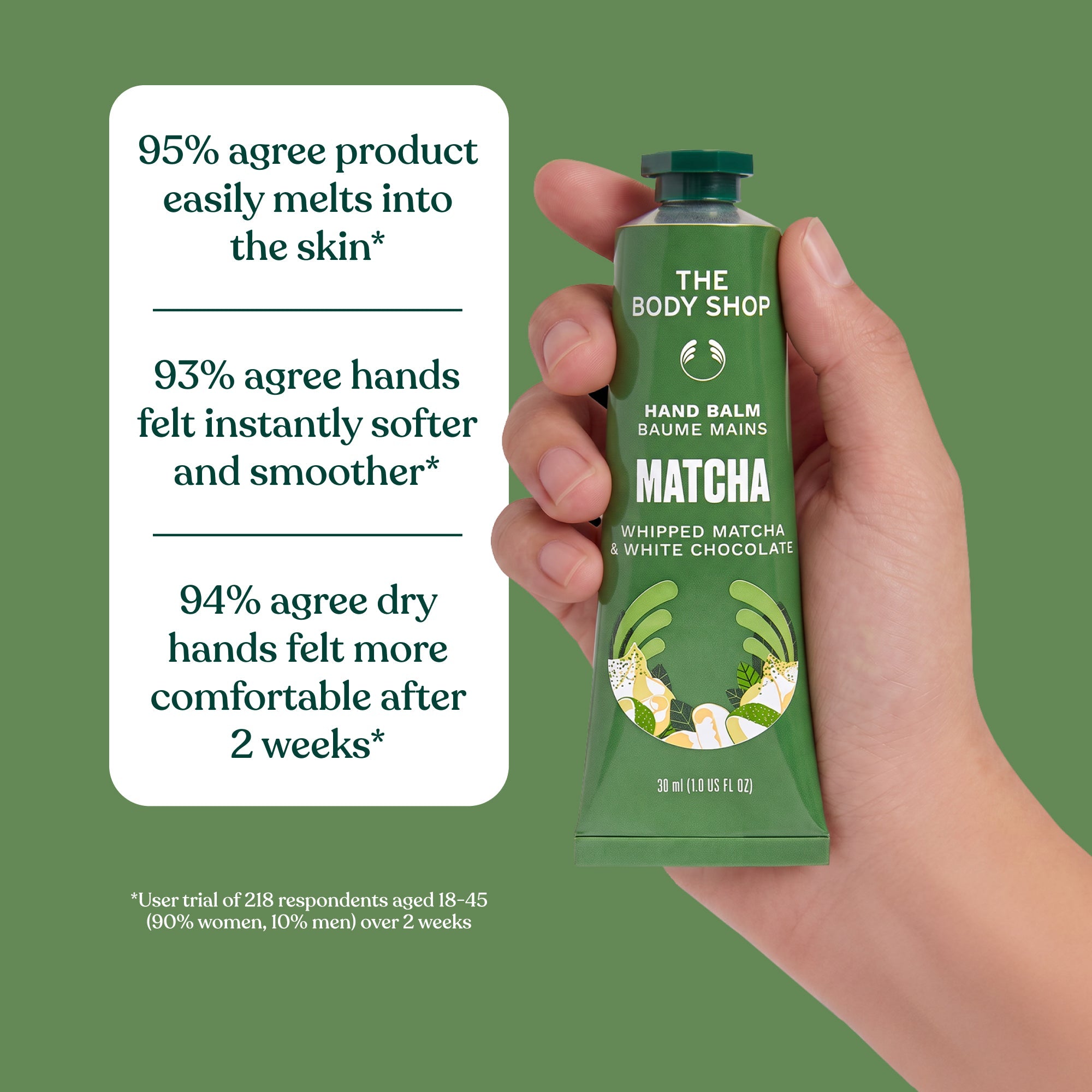 Whipped Matcha & White Chocolate Hand Balm