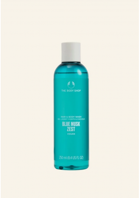 Gel de dus pentru corp si par Blue Musk Zest 250 ml