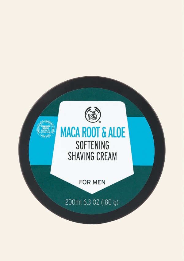 Crema de ras cu efect de catifelare a tenului Maca & Aloe 200 ml