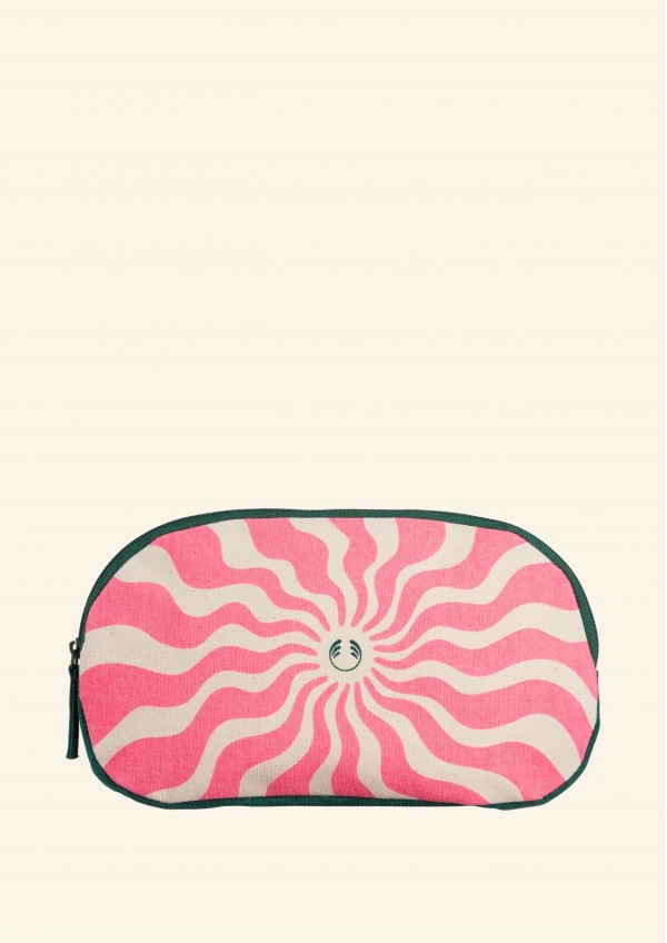 Portfard textil oval pentru cosmetice