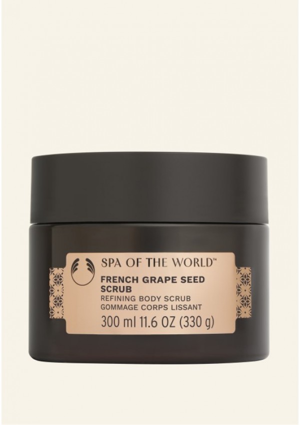 Exfoliant pentru corp Spa Of The World French Grape Seed 300 ml